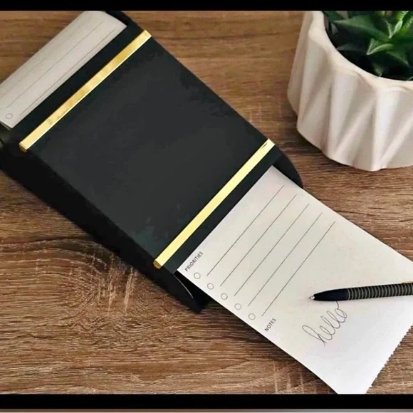 Hearth & Hand Black and Gold Metal Note Roll. NWT - Picture 2 of 16